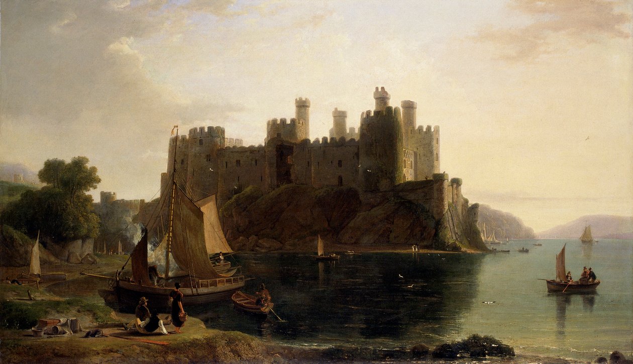 "Castelo Conway", 1789-1837 de William Daniell
