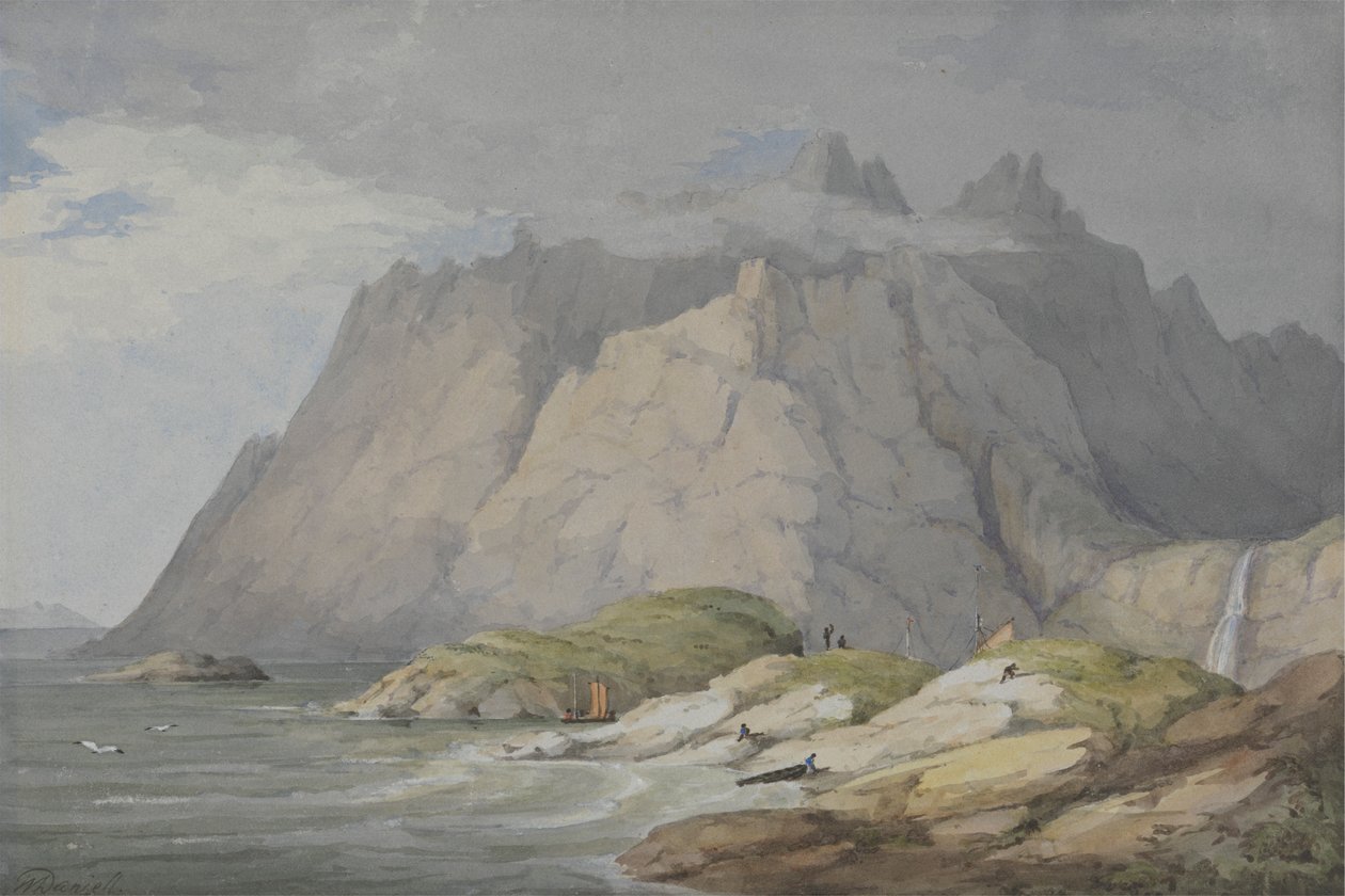 Loch Scavaig, Ilha de Skye de William Daniell