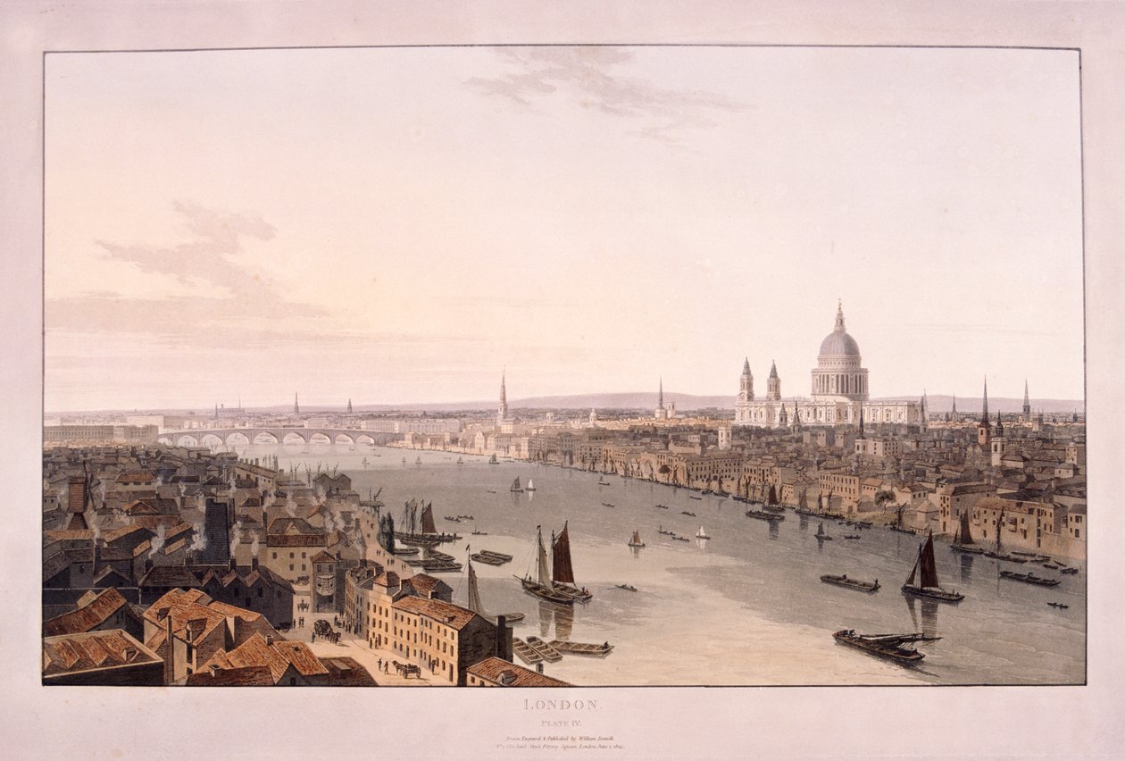 Ponte de Londres, 1804 de William Daniell