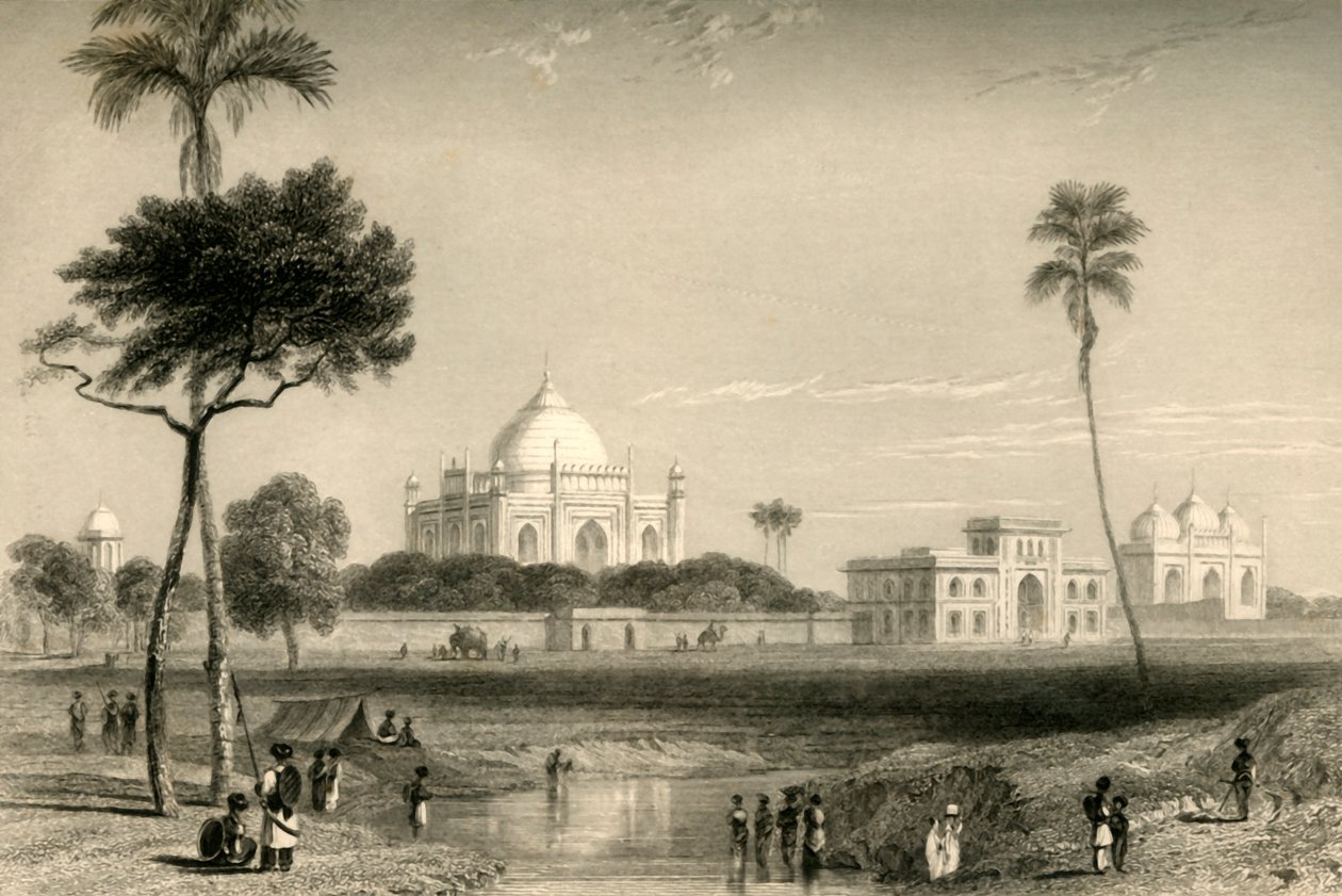 Mausoléu de Sufter Jung, Delhi, 1835. de William Daniell