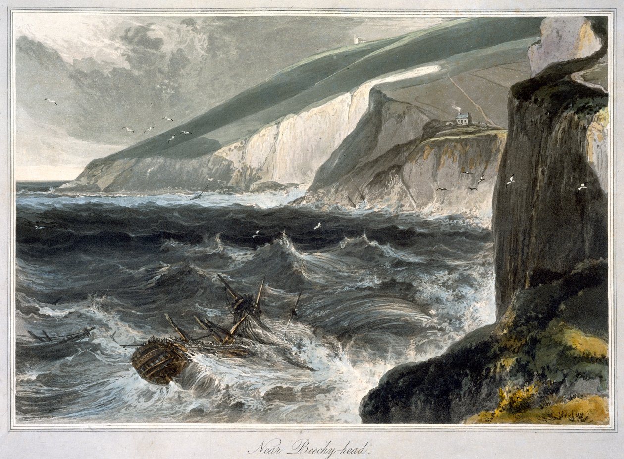 "Near Beachy Head", Sussex, 1823 de William Daniell