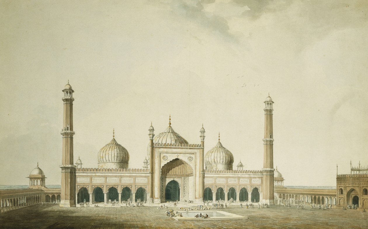 Jama Masjid, Delhi, de William Daniell