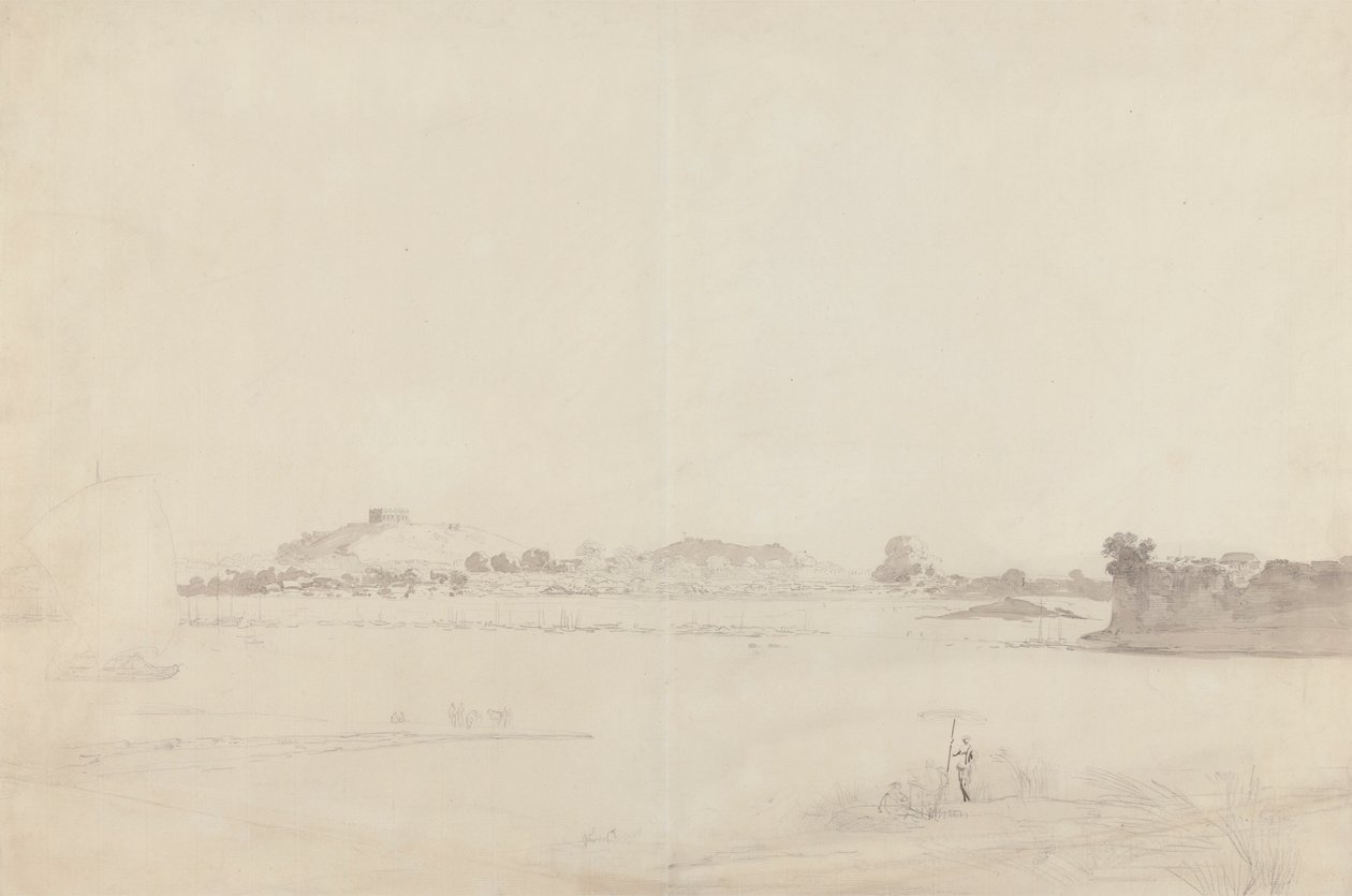 Vista de Monghyr, Bihar de William Daniell