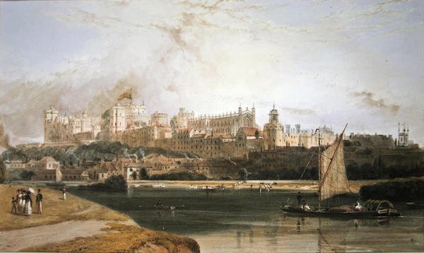 Castelo de Windsor (aguarela sobre papel) de William Daniell