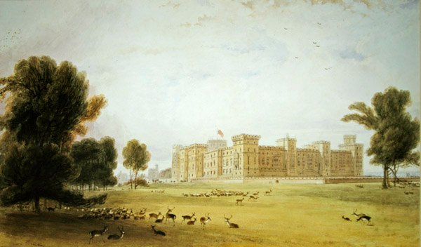 Castelo de Windsor (aguarela sobre papel) de William Daniell