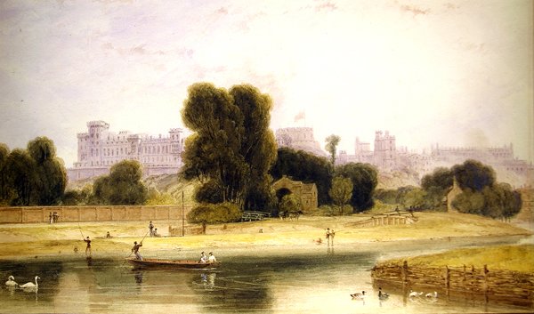 Castelo de Windsor de Eton, Berkshire de William Daniell