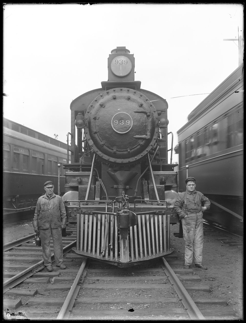 Locomotiva Erie Railroad, de frente, c.1911-12 de William Davis Hassler