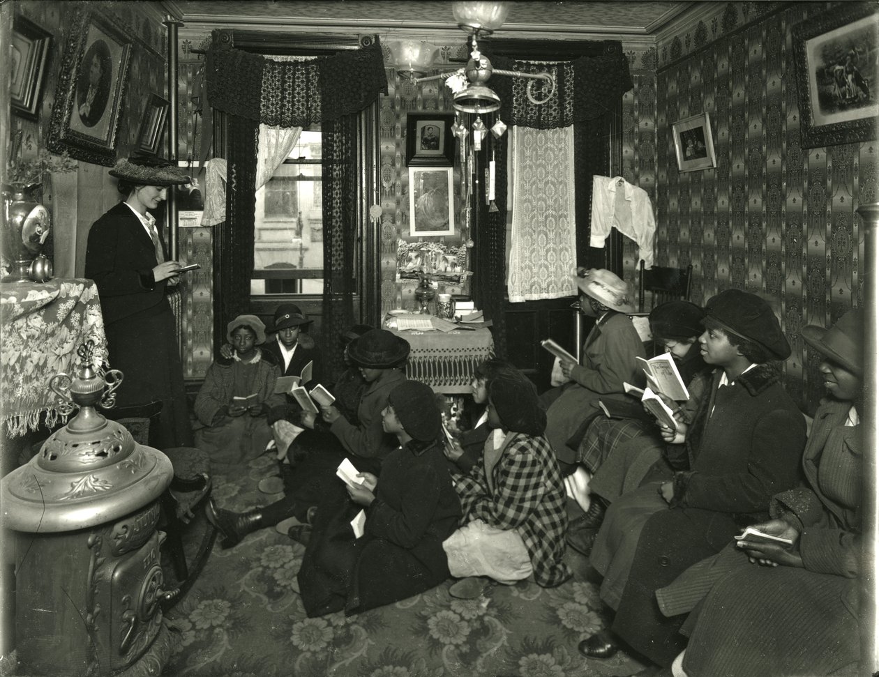 Comitê Evangelístico, Sra. Williams, 136 W. 99th Street, Miss Broad ensina, 1916 de William Davis Hassler