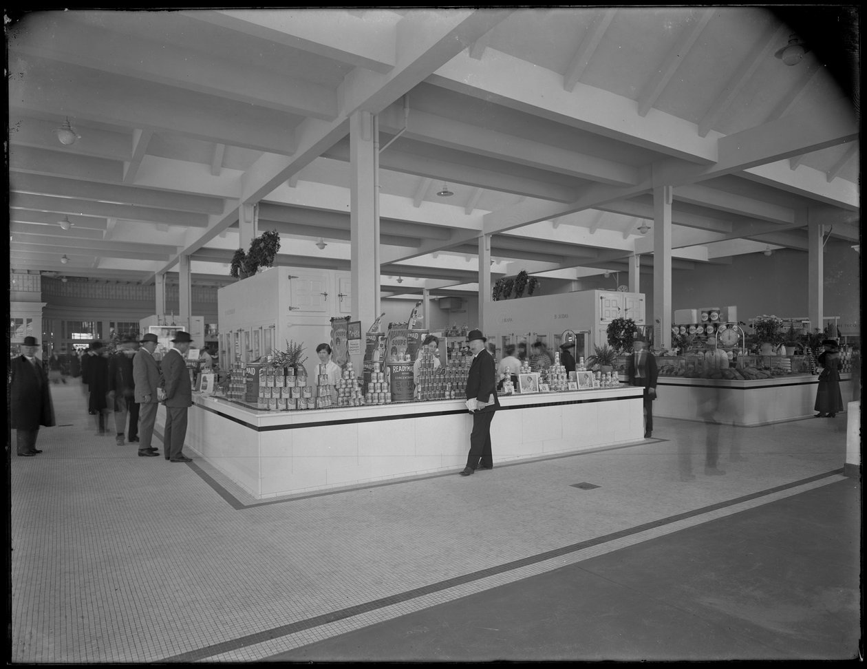 Vista interior, de, a, 95th, rua, mercado, cidade nova iorque, 22 de outubro, 1915 de William Davis Hassler