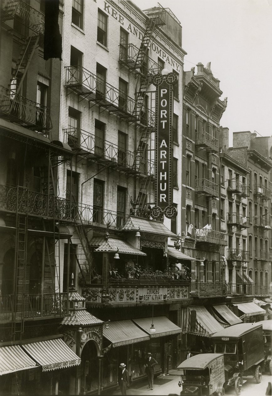 Restaurante Port Arthur, 7 Mott Street, Nova York, 1919 de William Davis Hassler