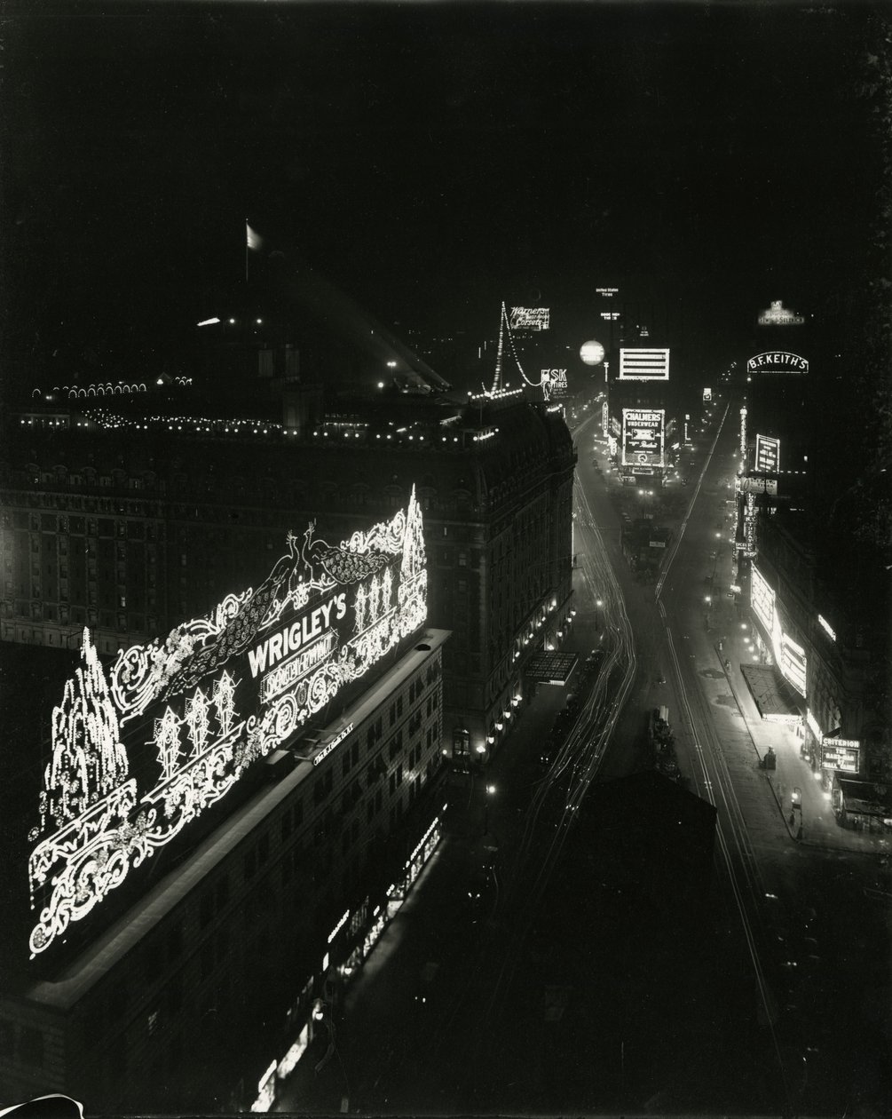 Times Square, do 16º andar do edifício Times, 1917 de William Davis Hassler