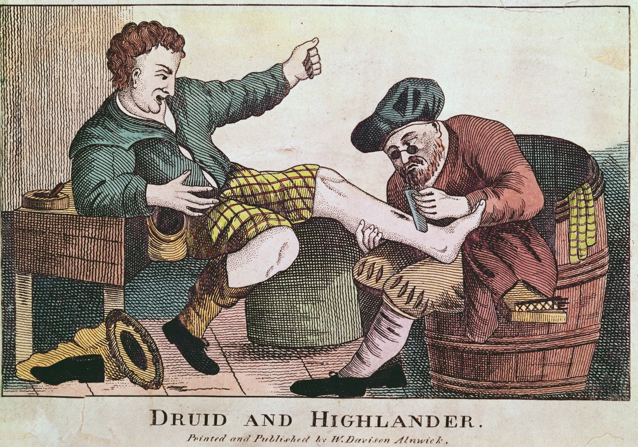 Druida e Highlander, 1815 de William Davison