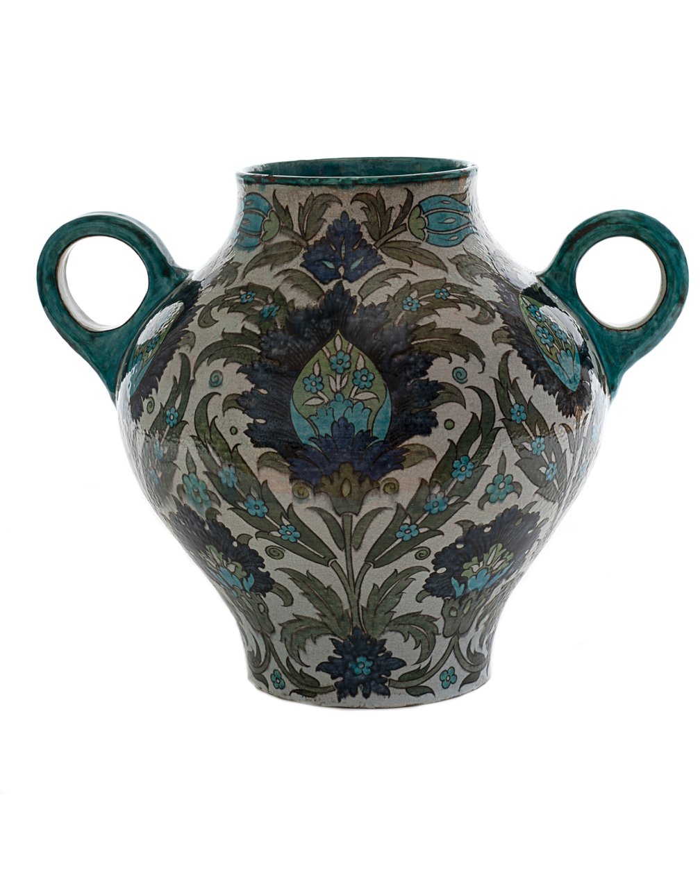 Vaso Persa com Alça Dupla, 1888-1907 de William de Morgan