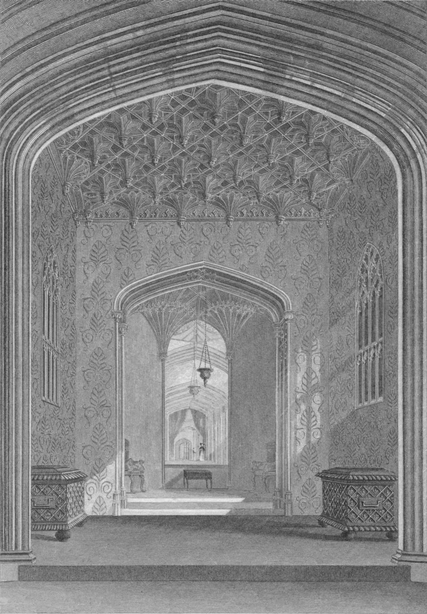 Abadia de Fonthill, o oratório, 1824 de William Deeble