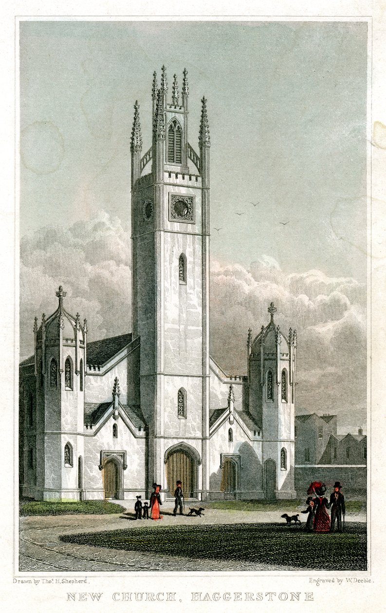 Nova Igreja, Haggerston, Hackney, Londres, 1827. de William Deeble