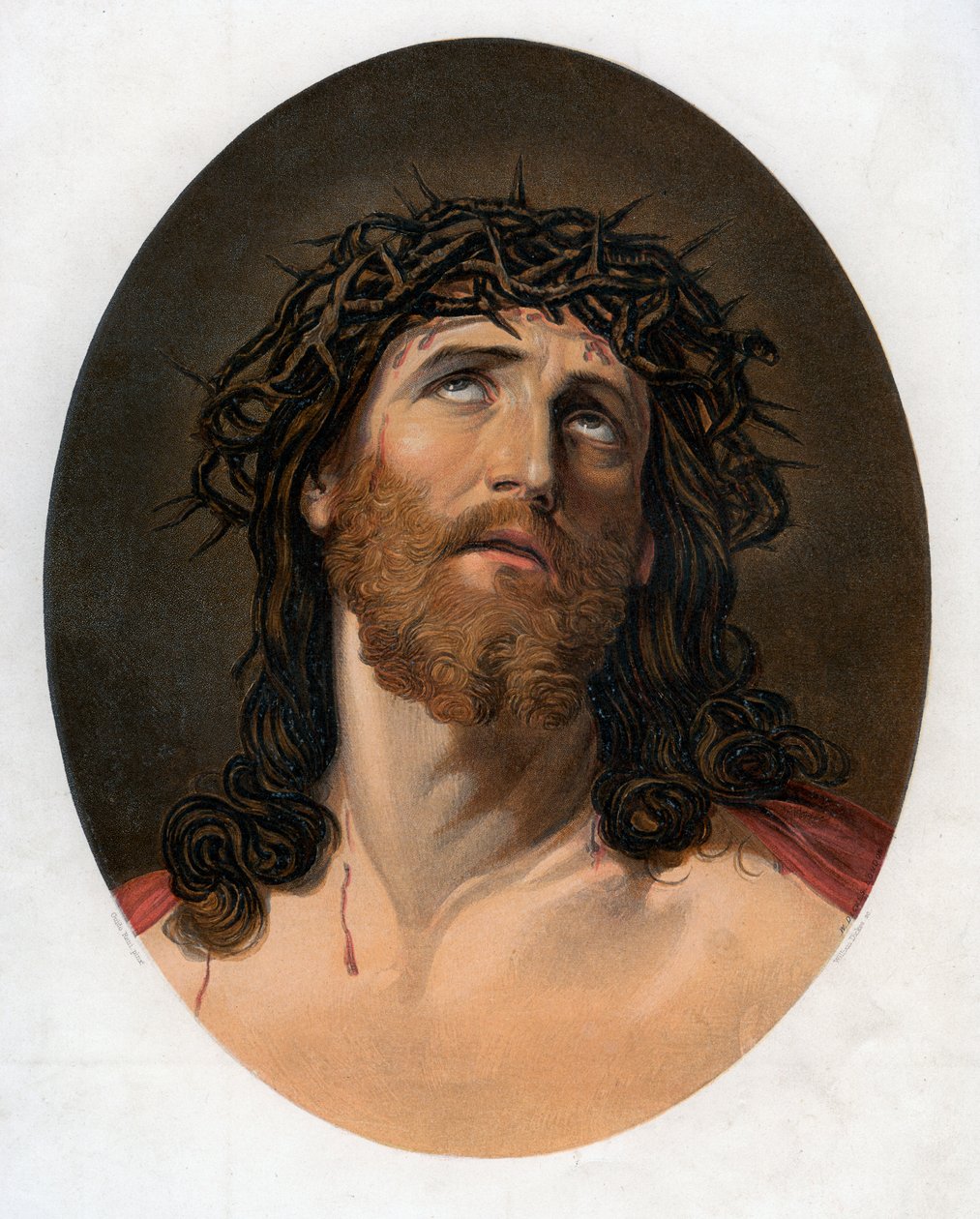 Cristo coroado de espinhos, século XIX. de William Dickes