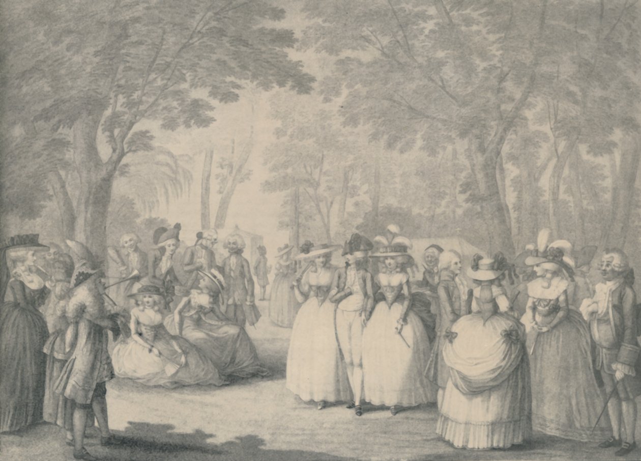 Em Carlton House Gardens, 1760-1820, 1920 de William Dickinson