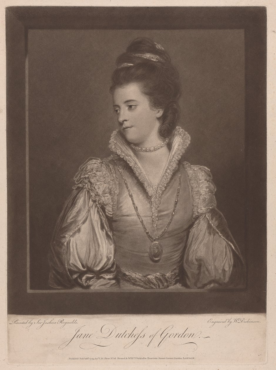 Jane Duquesa de Gordon de William Dickinson