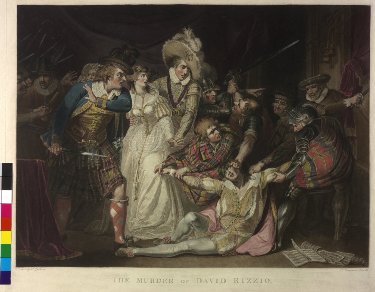 O assassinato de David Rizzio de William Dickinson
