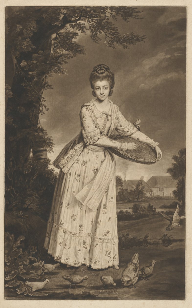 Mrs. Pelham de William Dickinson after Sir Joshua Reynolds