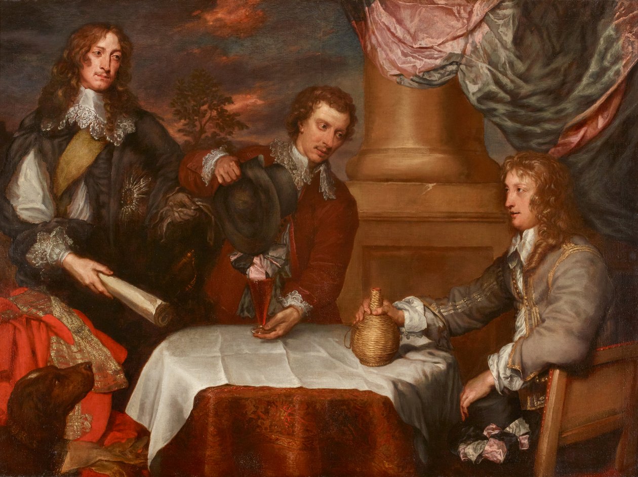 Retrato do Príncipe Rupert, do Coronel William Legge (provavelmente) e do Coronel John Russell de William Dobson