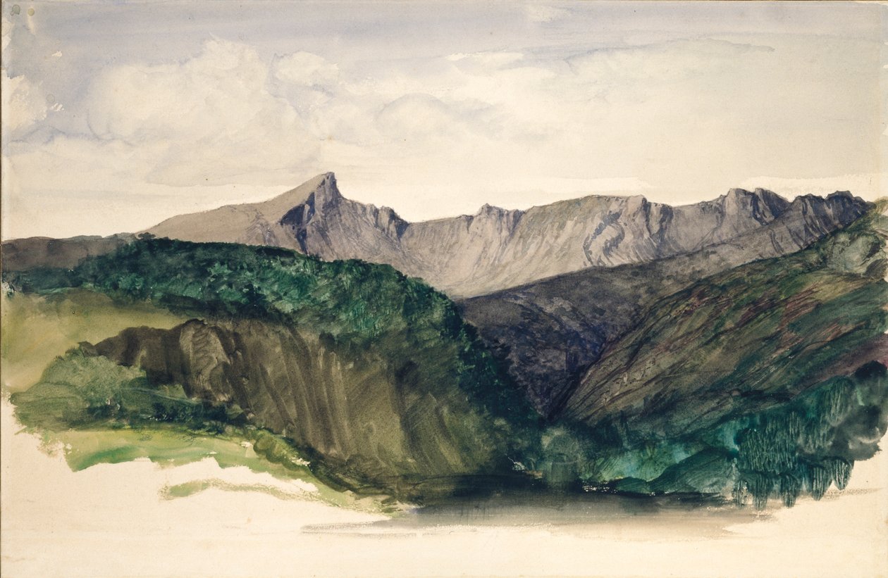 Estudo de uma Cordilheira de Montanhas, 1860 de William Dyce