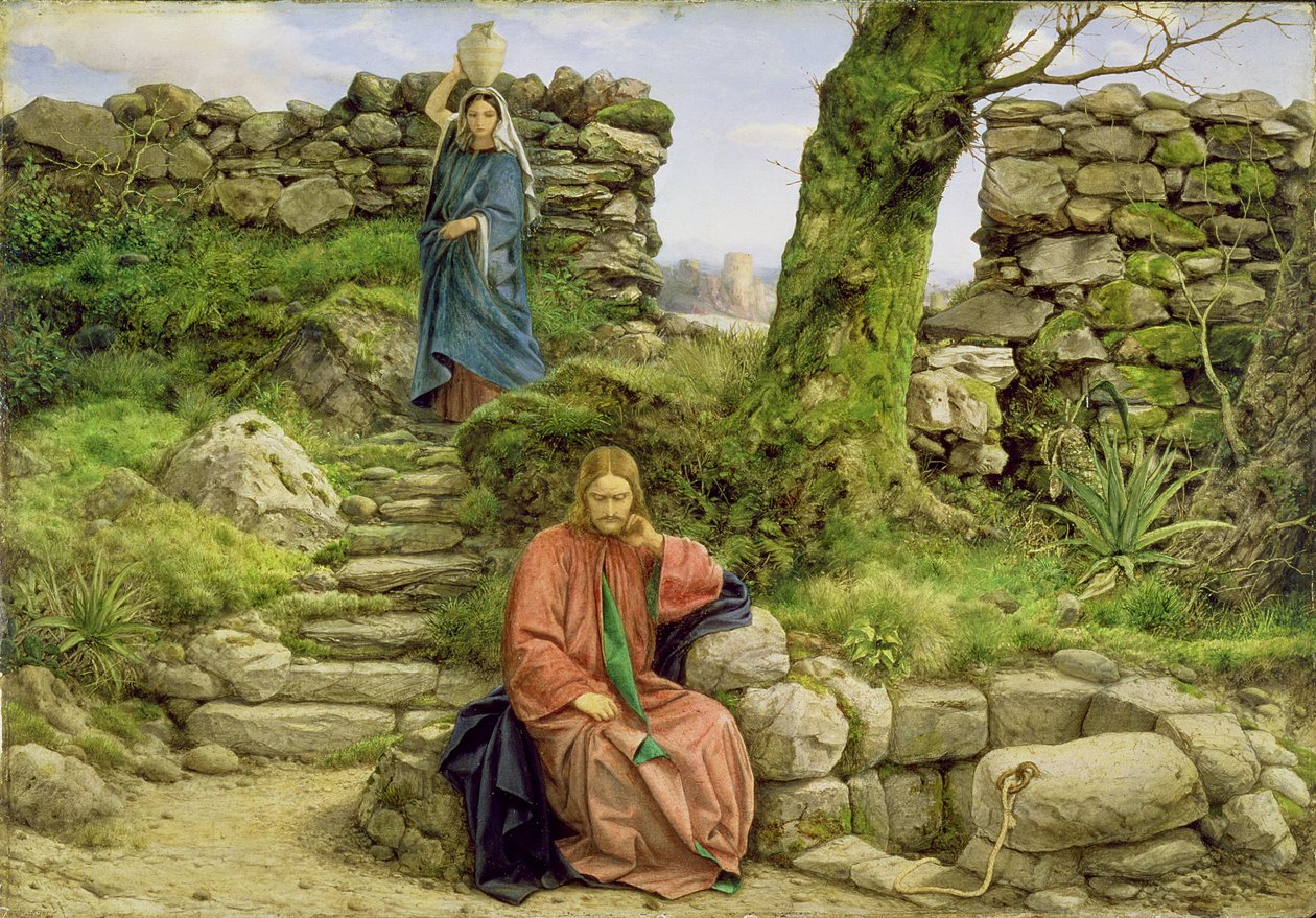 A mulher de Samaria, 1860 de William Dyce