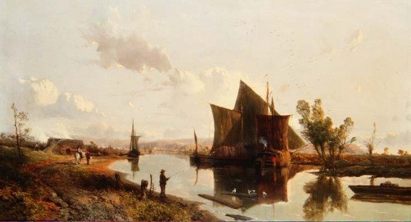 Amarrado para a Noite (painel) de William E. Jones