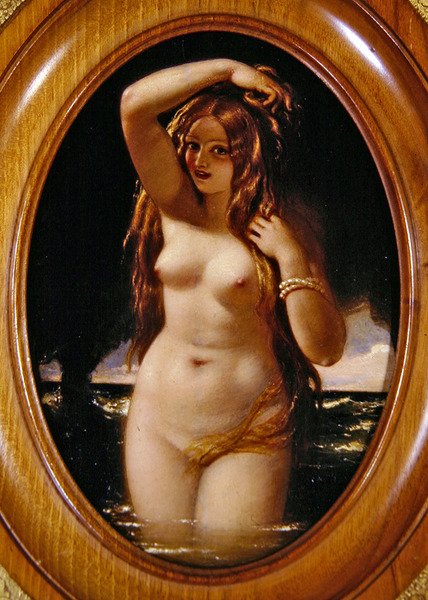 Sprite de água (óleo sobre painel) de William Edward Frost