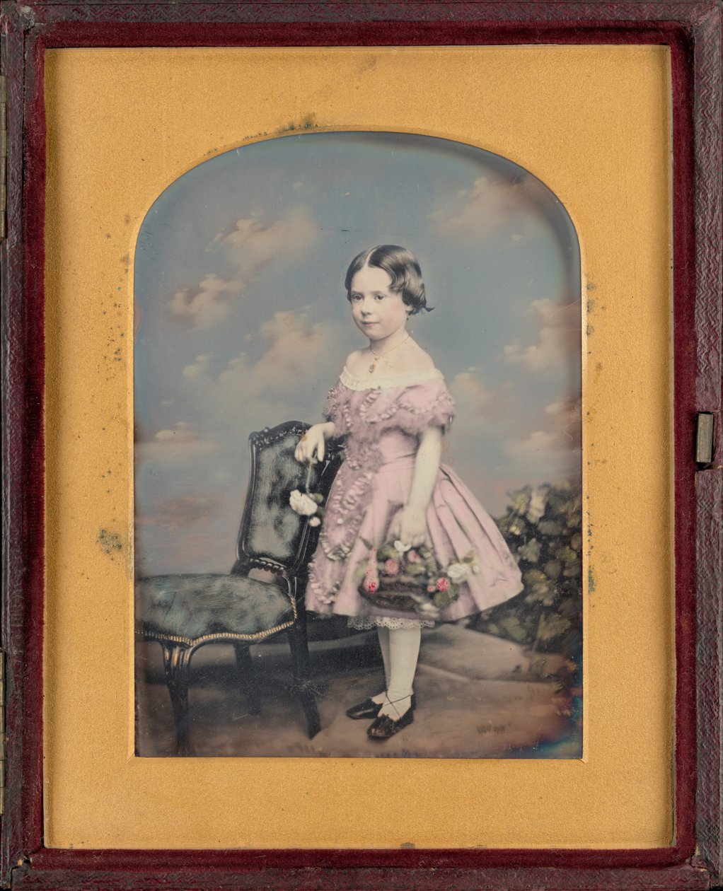 Retrato de uma rapariga,c. 1852 (foto) de William Edward Kilburn
