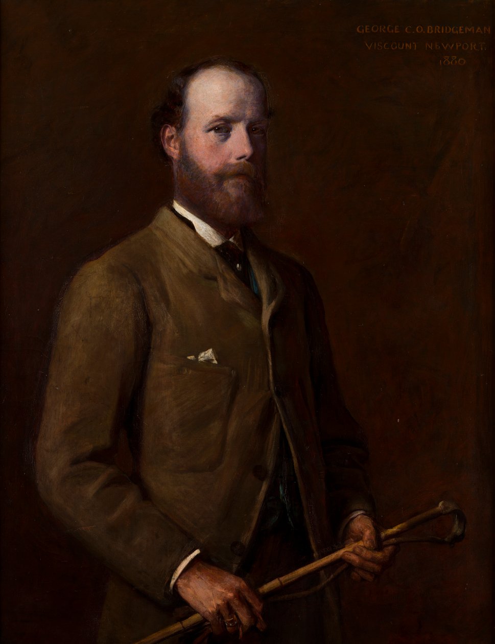 Retrato de George, Visconde de Newport - 4º Conde de Bradford (1845-1915), c.1880 (óleo sobre tela) de William Edward Miller