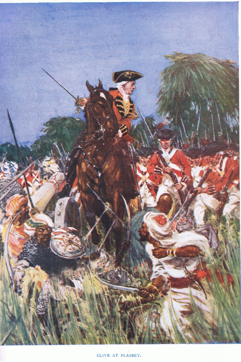 Clive em Plessey, 1915 de William Edward Stott