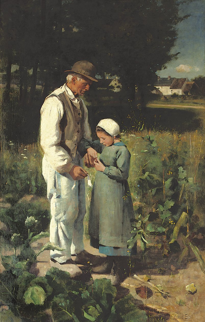Nos campos, Antuérpia em Oise, 1882 de William Edward Stott