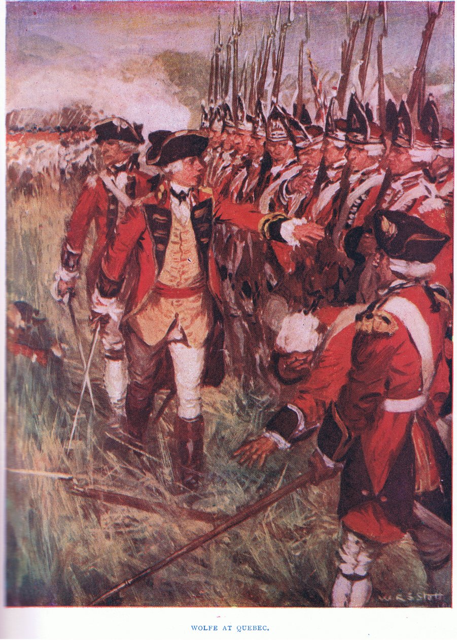 Wolfe em Quebec 1759, 1915 de William Edward Stott