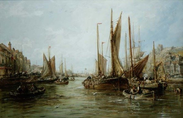 Cais com Barcos de Pesca de William Edward Webb