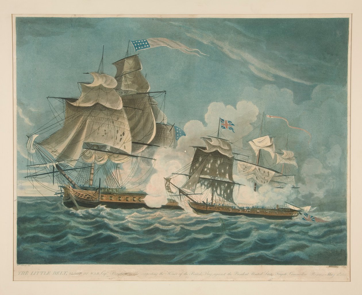 O Cinturão Pequeno, um declive de guerra, de William Elmes