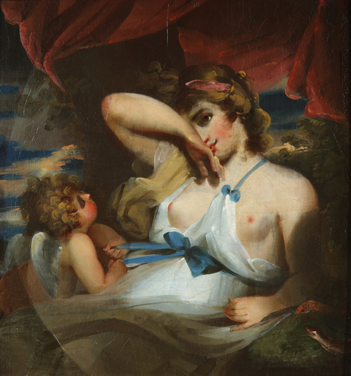 Deusa e Cupido de William Etty