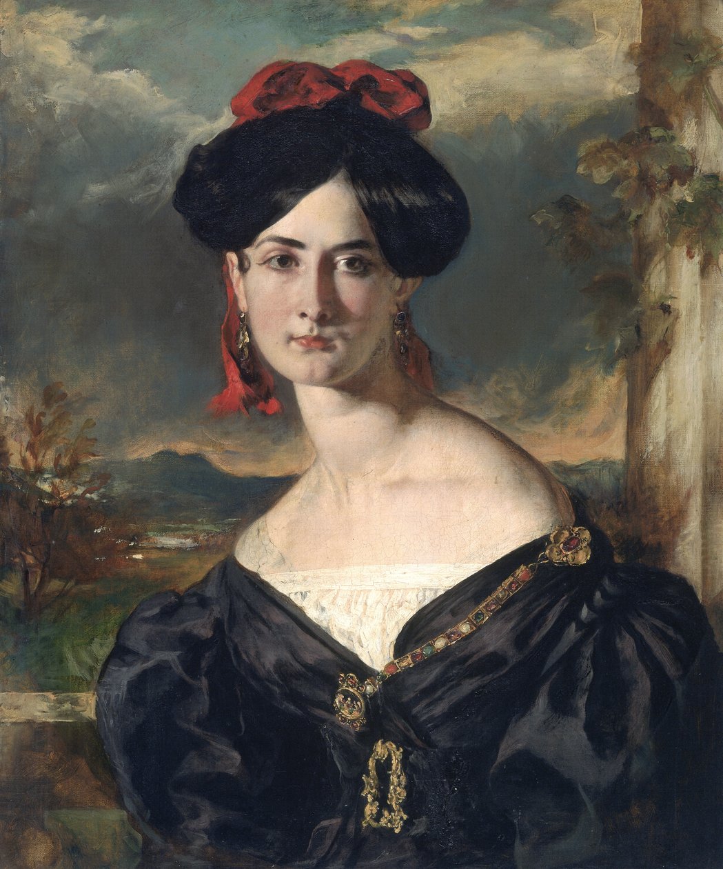 Louisa Vaughan (nee Rolls) (óleo sobre tela) de William Etty