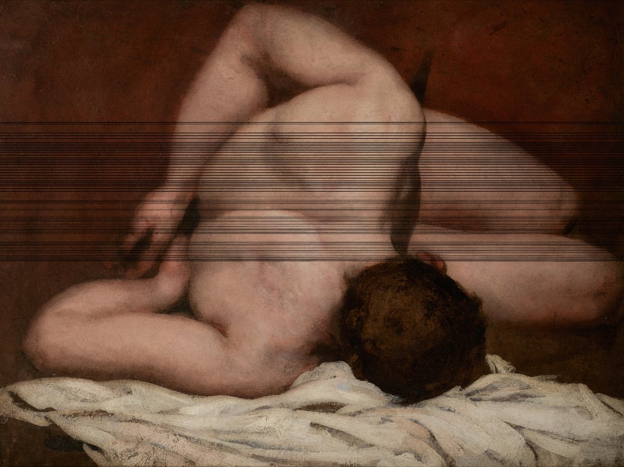 Nu masculino (óleo sobre tela) de William Etty