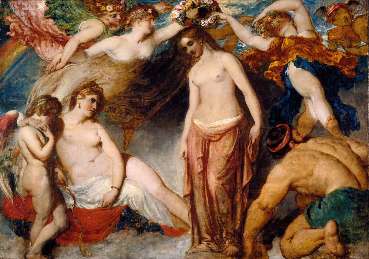 Pandora Crowned by the Seasons, 1824. de William Etty