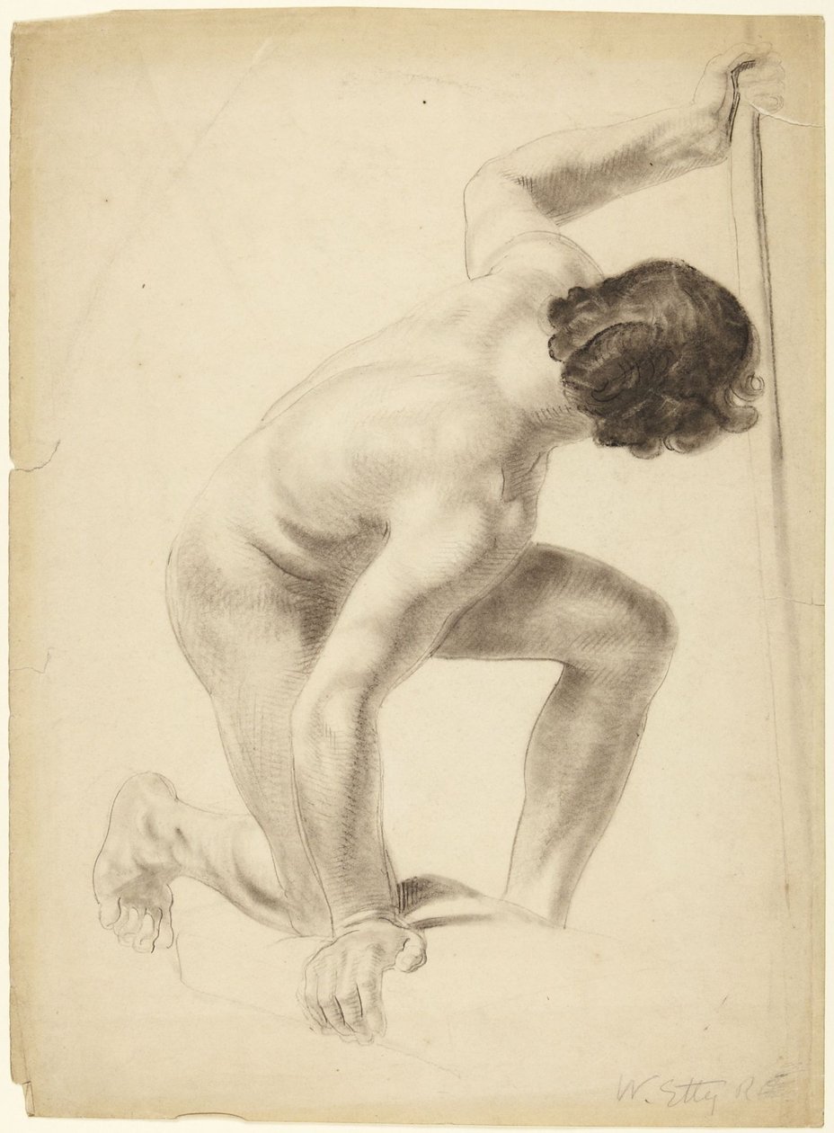Estudo de uma figura masculina de William Etty