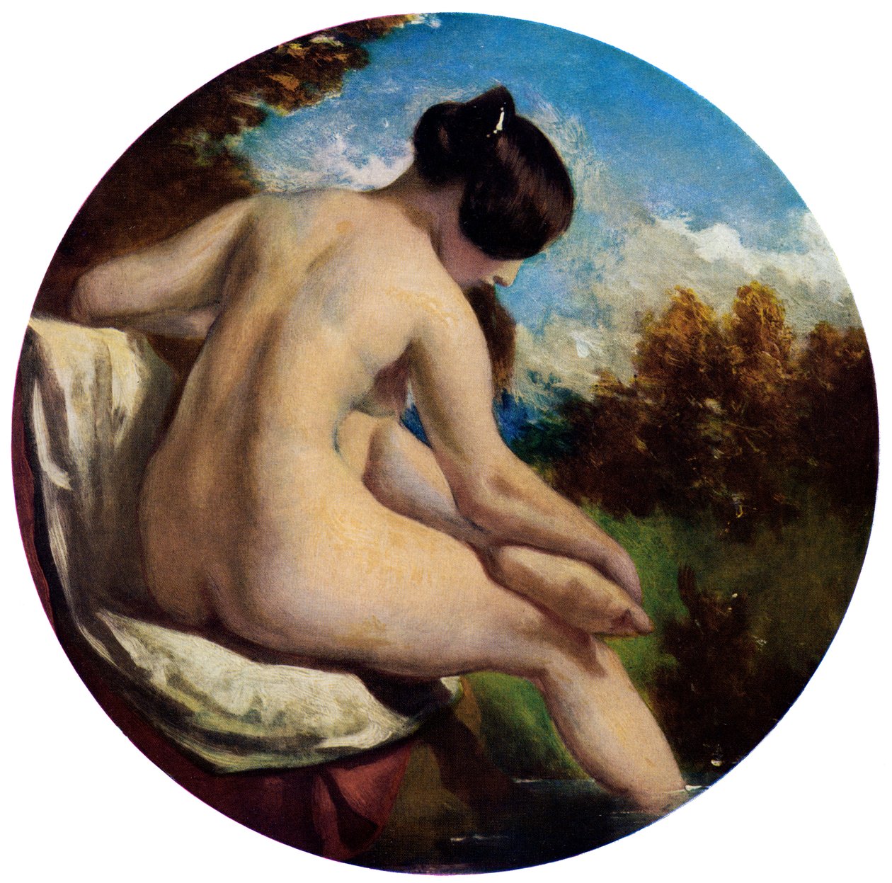 O Banhista, do século XIX. de William Etty