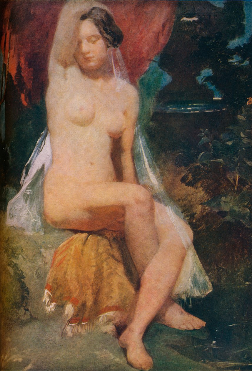 Mulher em uma fonte, c1840. de William Etty