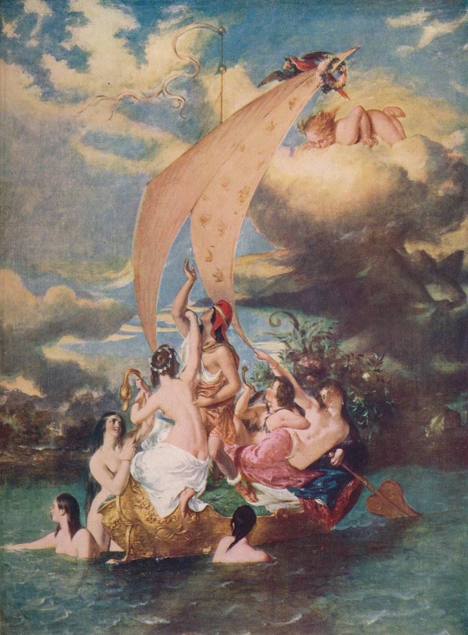 Juventude na proa e prazer no leme, 1830-32, c1915 de William Etty
