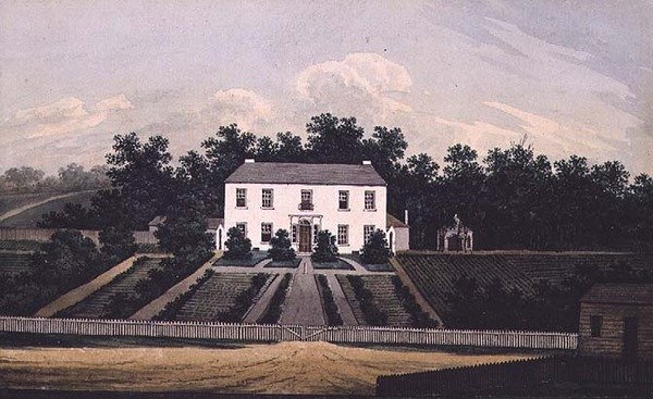 Casa do Governo, Parramatta, Nova Gales do Sul, 1805 (wc) de William Evans