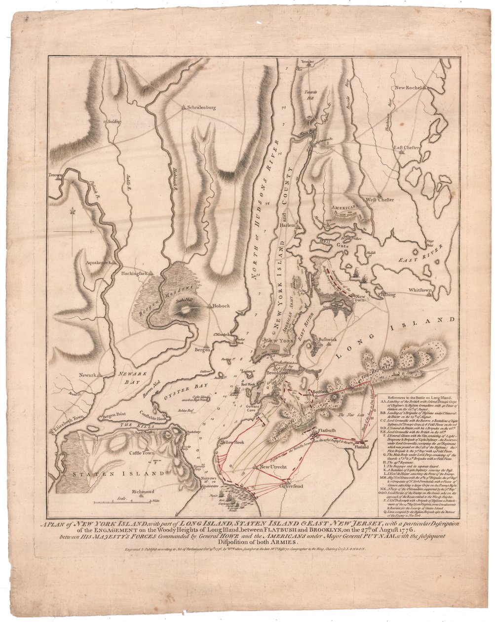 Um Plano da Ilha de Nova Iorque de William Faden