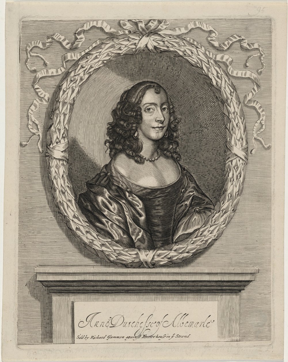 Ana, duquesa de Albemarle de William Faithorne