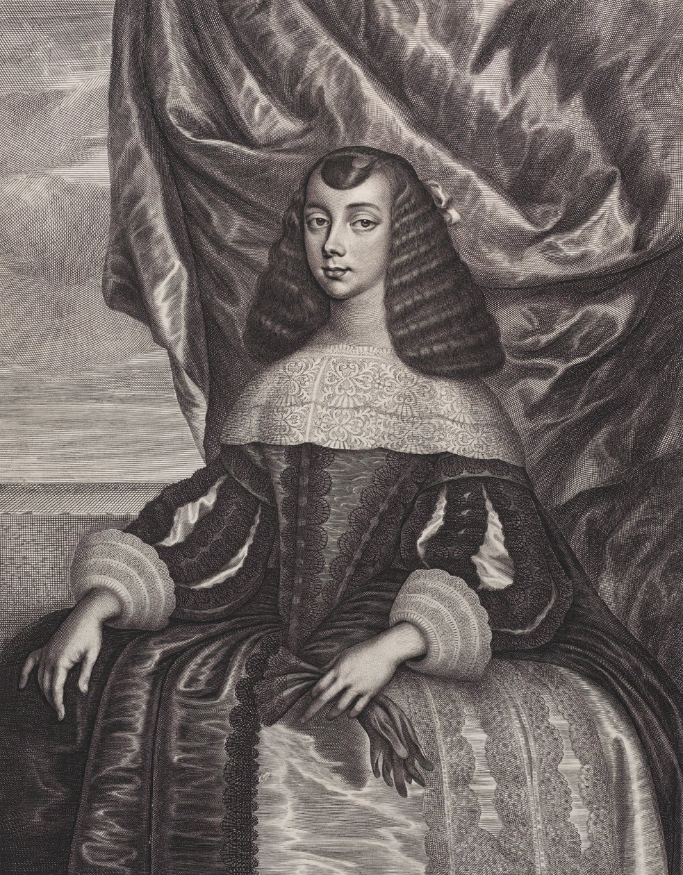 Catherine de Bragança, 1662. de William Faithorne