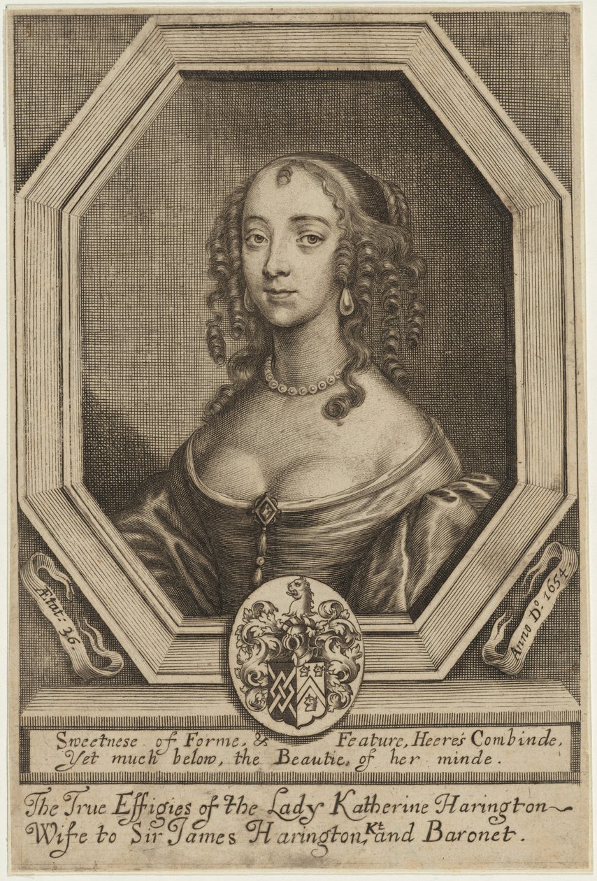 Lady Katherine Harrington de William Faithorne