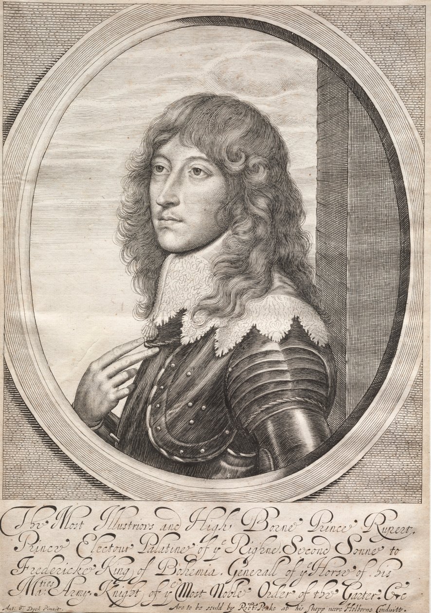 Príncipe Rupert. de William Faithorne